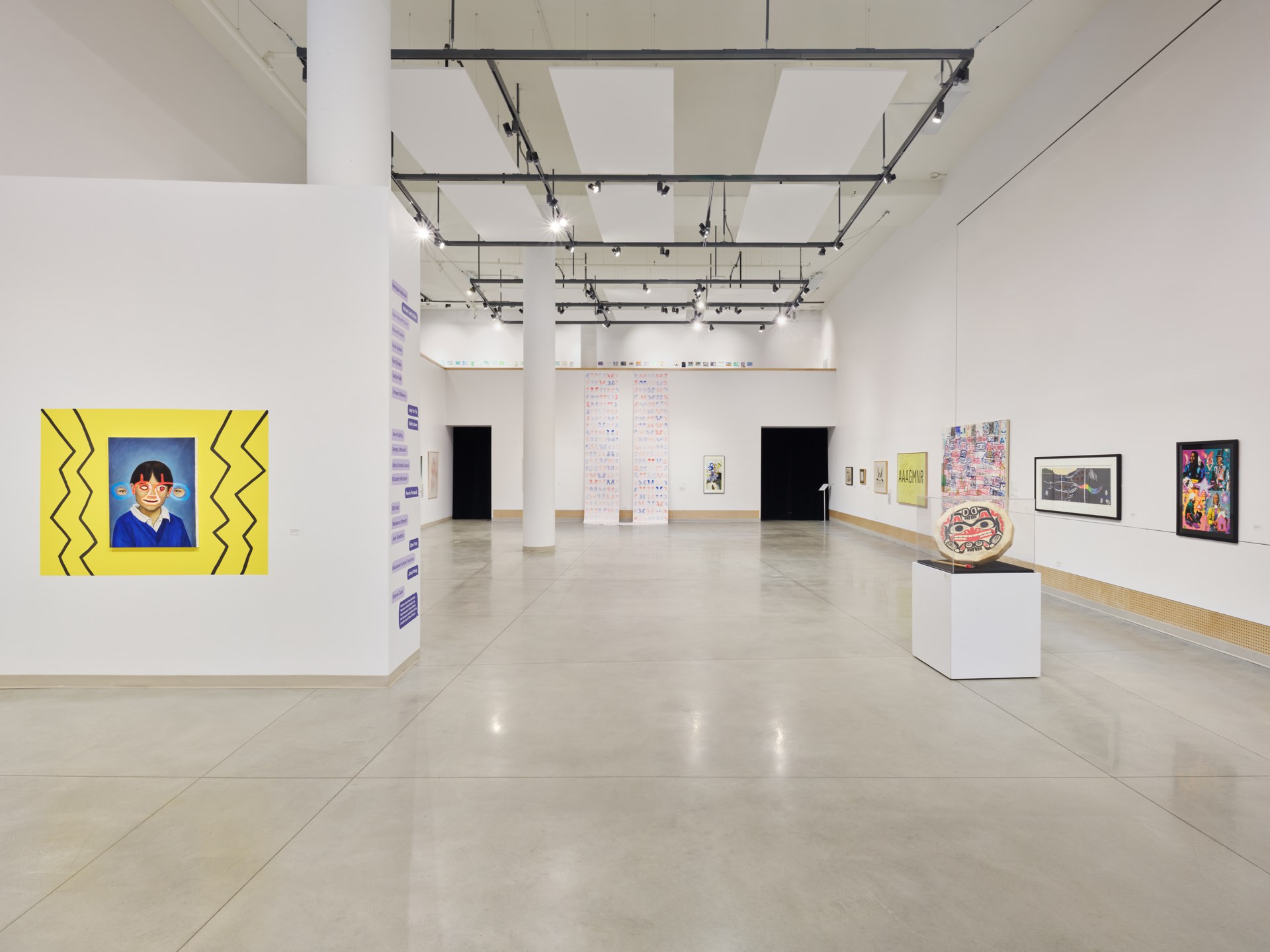 the Gordon Smith Gallery interior with art hung