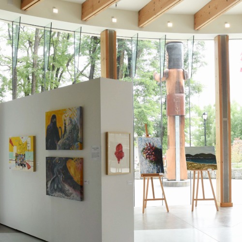 View of lobby exhibition